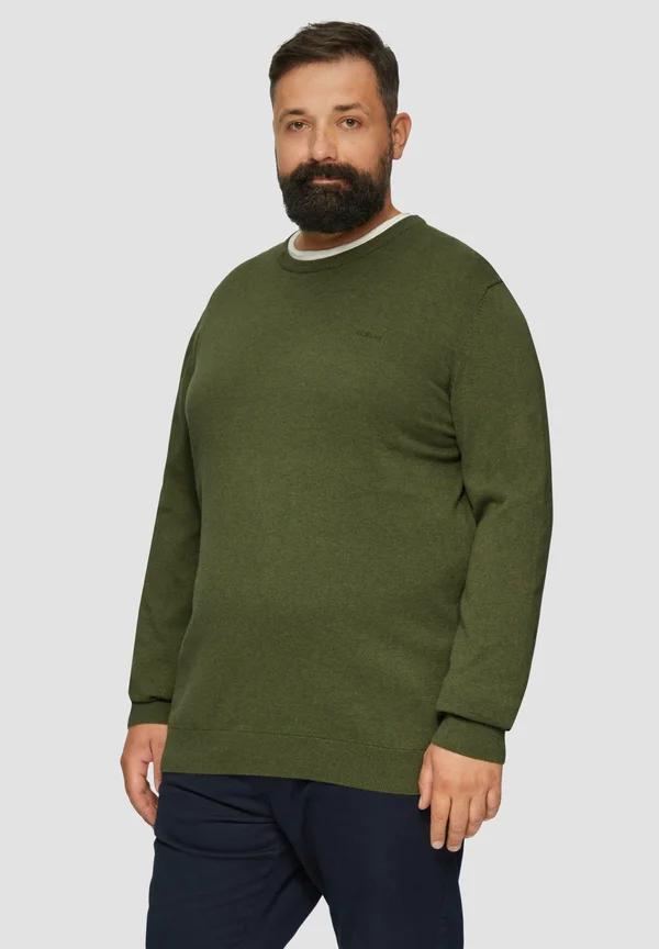 MIT CREWNECK - Strickpullover - guacamole