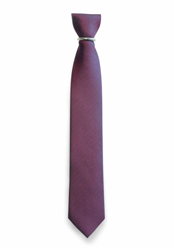 MIT ELEGANTEM PICOTÉ-TUPFEN - Krawatte - lila