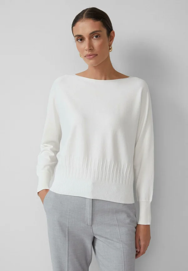 MIT FLEDERMAUSÄRMELN - Strickpullover - ecru