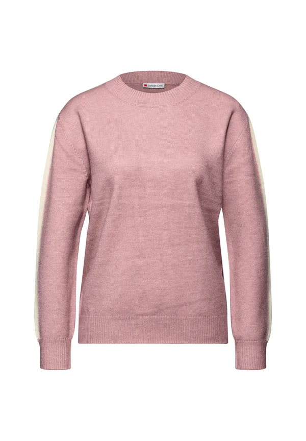 MIT GALLONSTREIFEN - Strickpullover - rosa