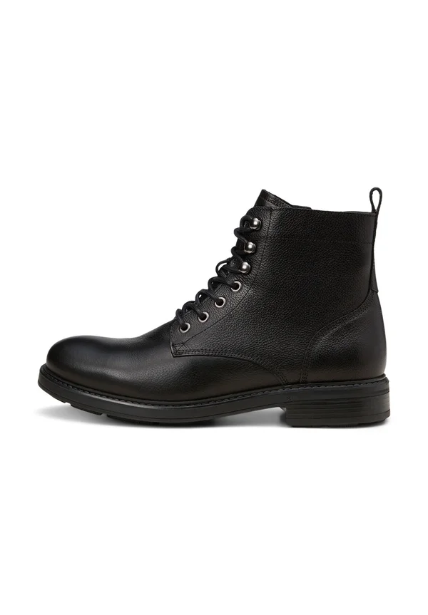 MIT INNENZIPPER - Schnürstiefelette - black