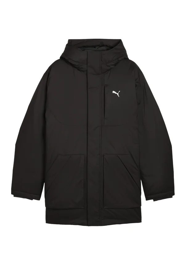 MIT KAPUZE - Daunenmantel - black