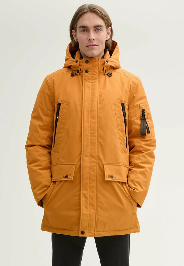 MIT KAPUZE - Parka - peanut butter brown