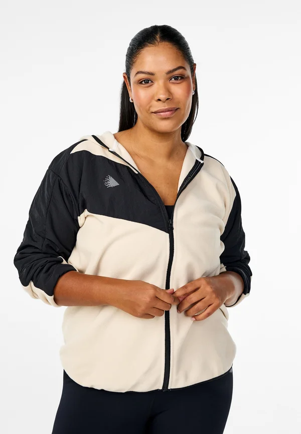 MIT KAPUZE UND TASCHEN - Fleecejacke - birch