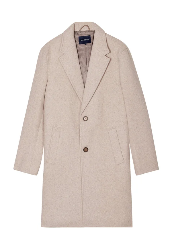 MIT KNÖPFEN - Kurzmantel - beige