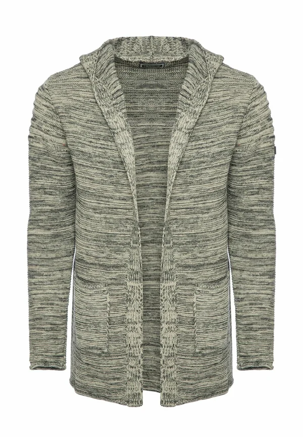 MIT LOGOPATCH - Strickjacke - beige
