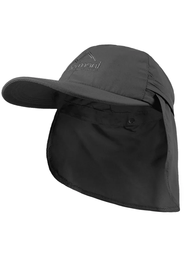 MIT NACKENSCHUTZ - Cap - anthrazit