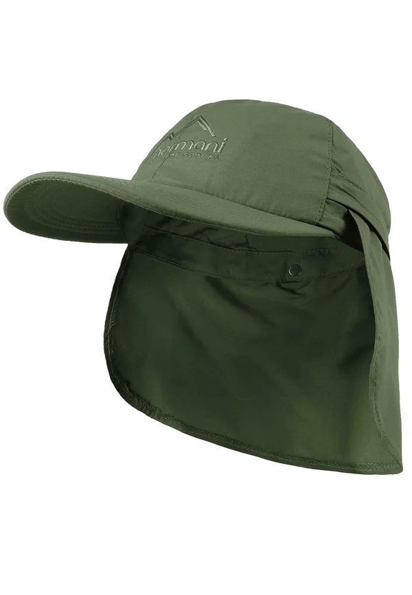 MIT NACKENSCHUTZ - Cap - oliv