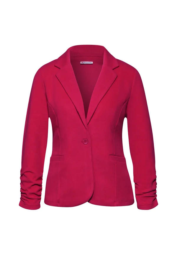 MIT RAFFUNG - Strickjacke - pink