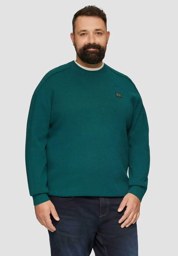 MIT RAGLANÄRMELN - Strickpullover - petrol