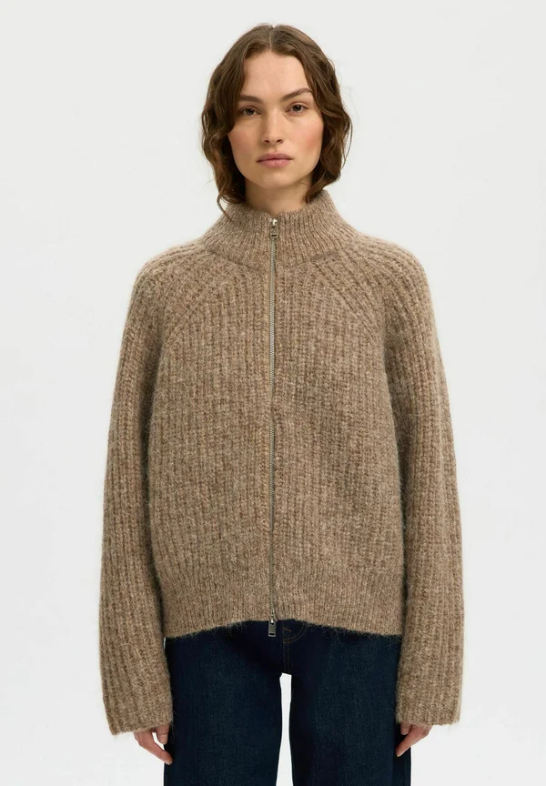 MIT REISSVERSCHLUSS  - Strickjacke - delicioso