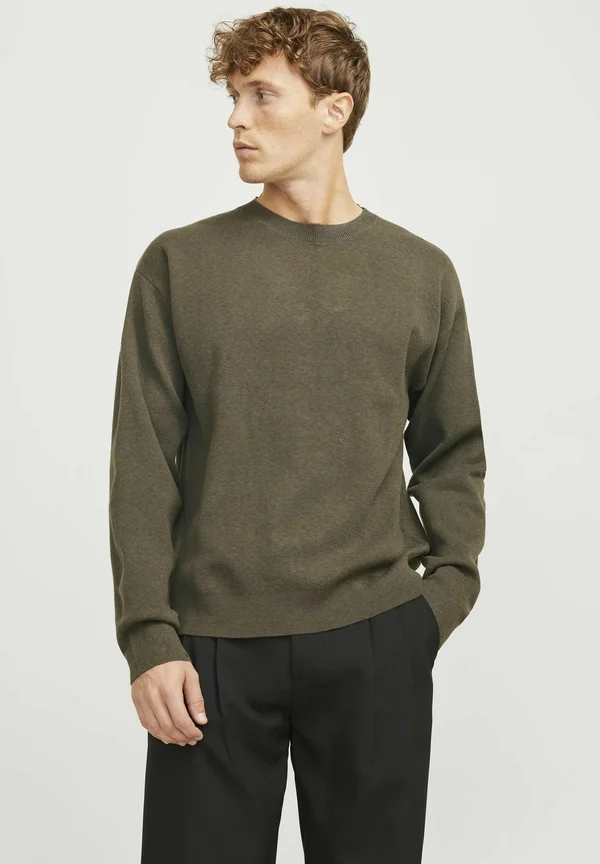 MIT RUNDHALS EINFARBIG  - Strickpullover - sea turtle