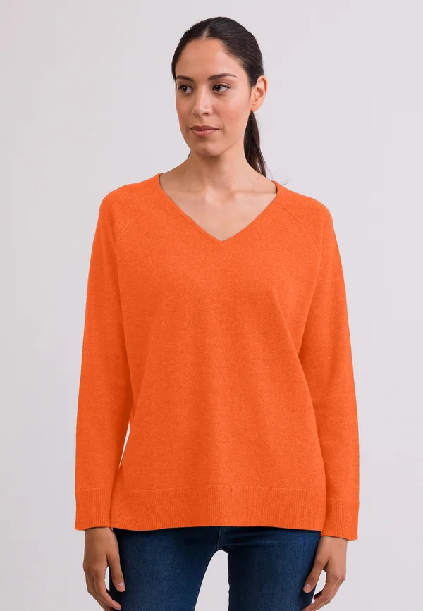 MIT SEITENSCHLITZEN - Strickpullover - sonnengelb