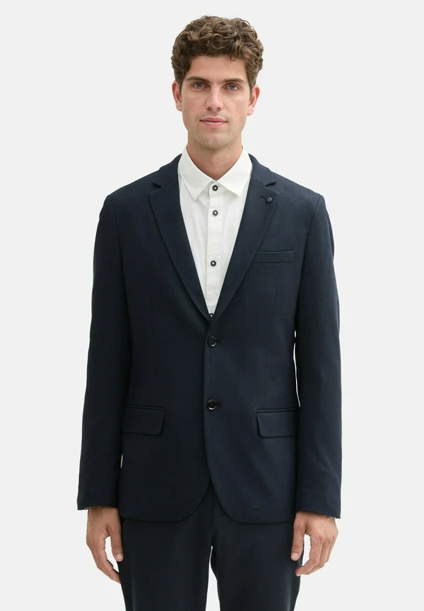 MIT STRETCH-ANTEIL - Sakko - navy blue structure