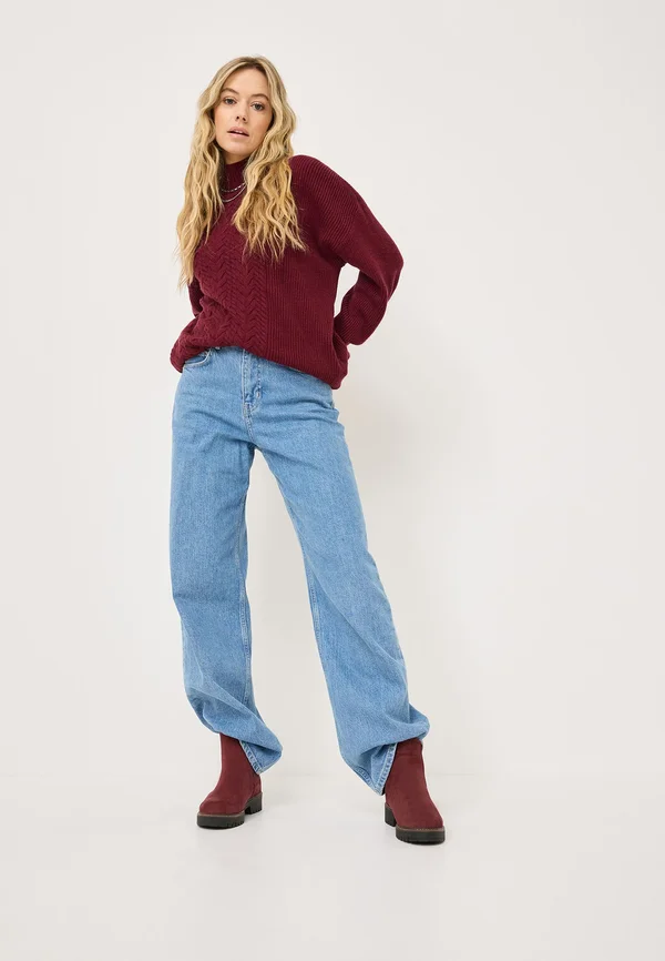 MIT TOUCH IT - Plateaustiefelette - merlot