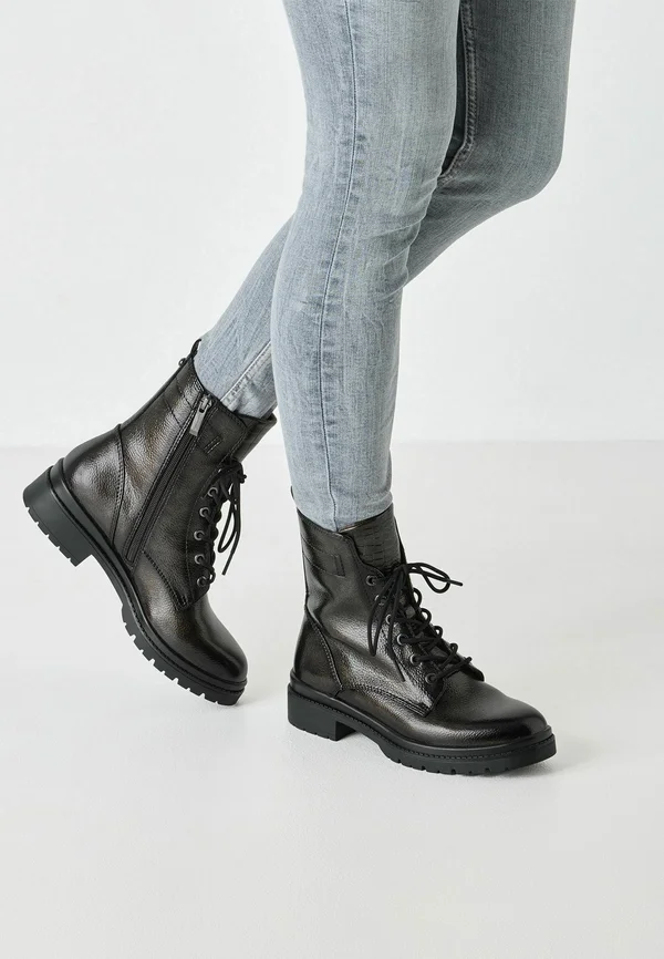 MIT TOUCH-IT REMOVABLE  - Plateaustiefelette - anthracite pat