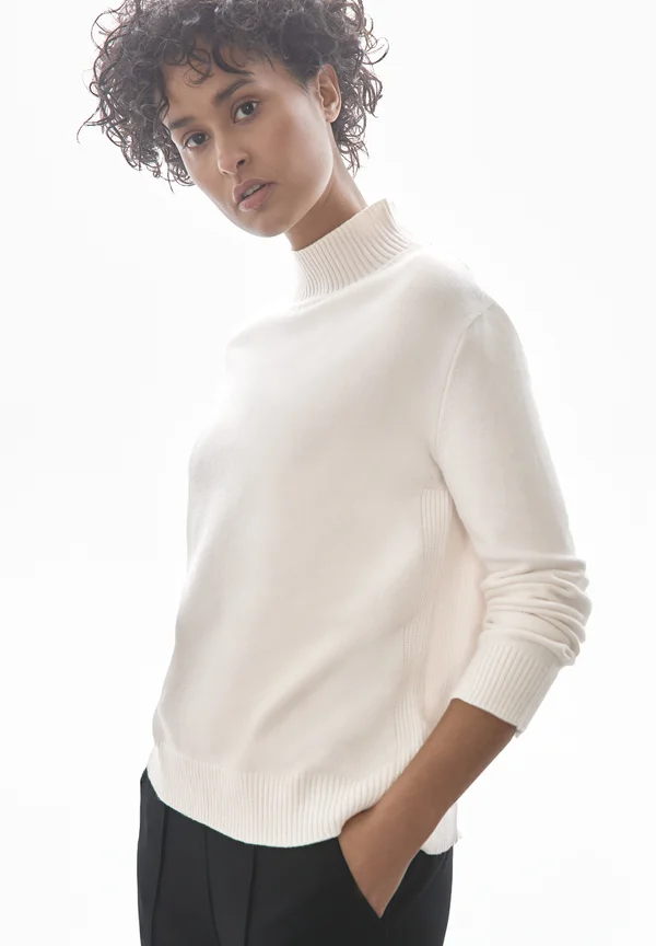 MIT TURTLENECK - Strickpullover - weiß