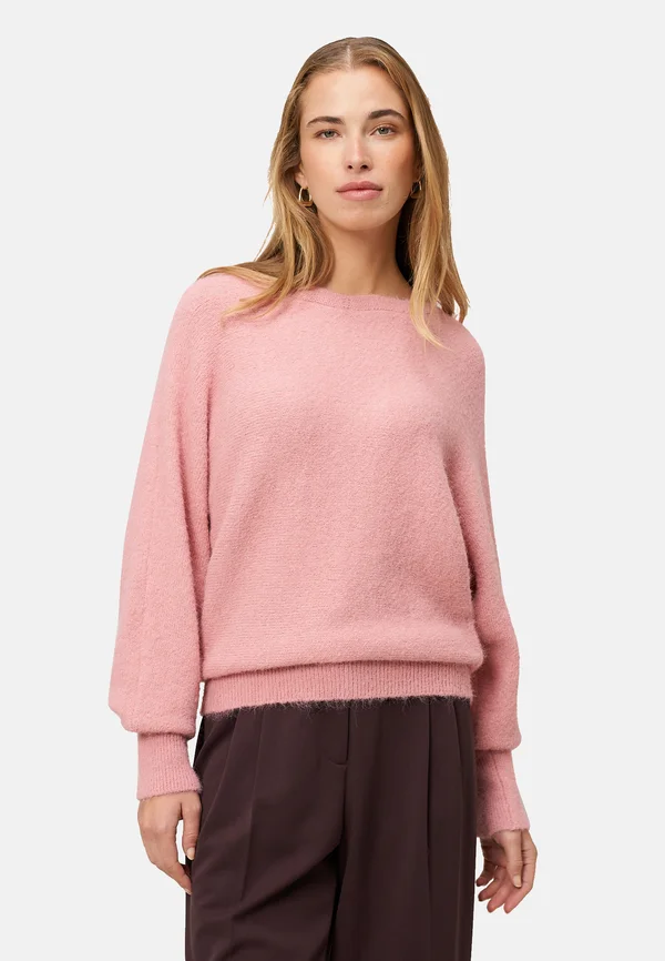 MIT U-BOOT AUSSCHNITT - Strickpullover - rose melange