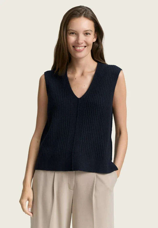 MIT V-AUSSCHNITT - Strickpullover - lunar eclipse