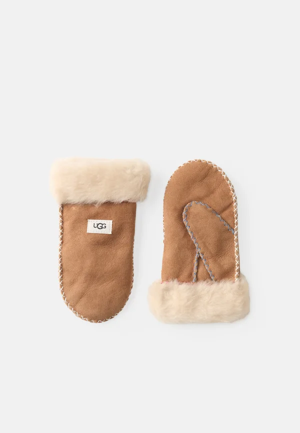 MITTEN WITH STITCH UNISEX - Fäustling - chestnut/multi