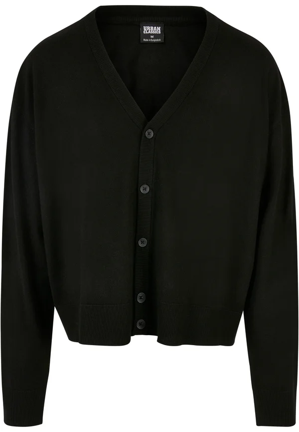 MIX BOXY - Strickjacke - black