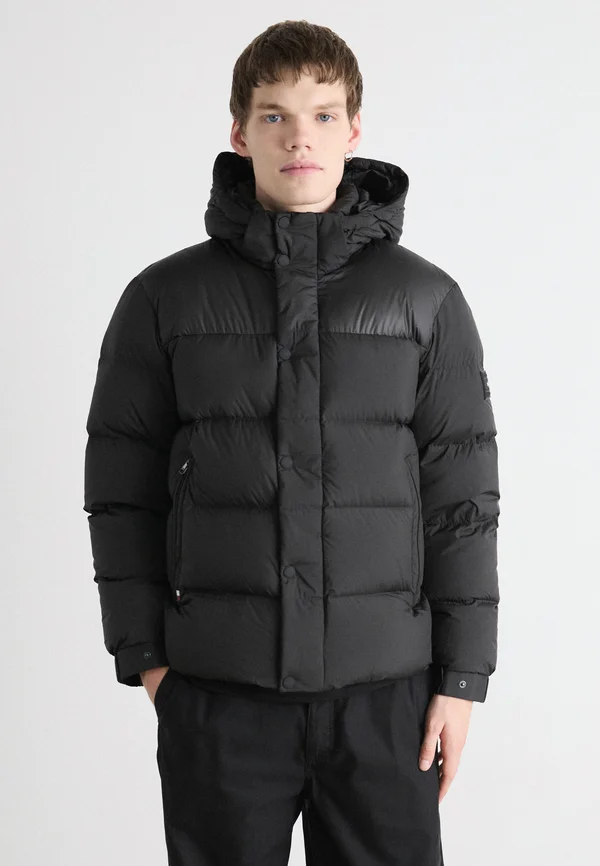 MIX JACKET - Daunenjacke - black