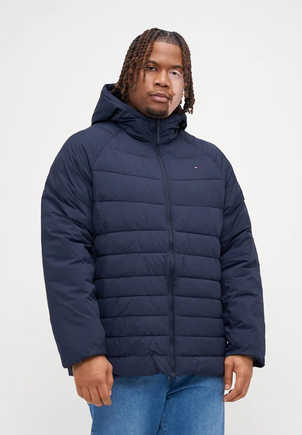 MIX QUILT HOODED JACKET - Winterjacke - desert sky