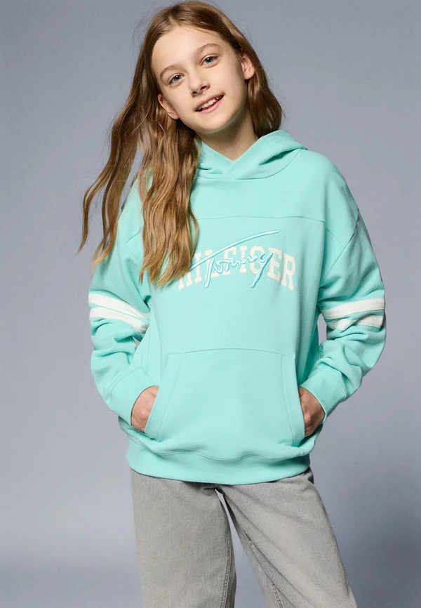 MIXED GRAPHIC HOODIE UNISEX - Kapuzenpullover - menthol