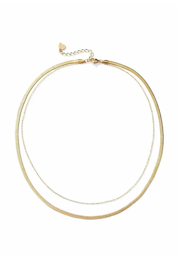 MIXED SNAKE AND CABLE CHAIN - Halskette - goldfarben