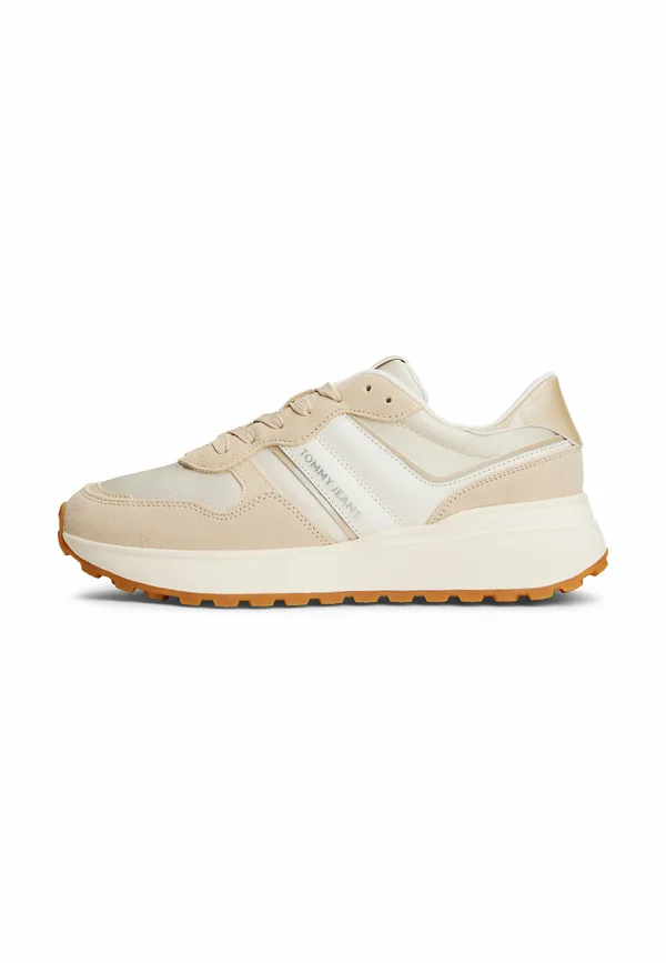 MIXED TEXTURE CLEAT - Sneaker low - white clay