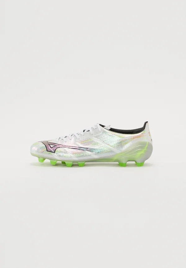 MIZUNO ALPHA II ELITE UNISEX - Fußballschuh Nocken - white/black iridescent/black