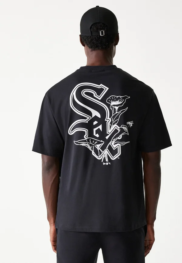 MLB CHICAGO WHITE SOX FLORAL GRAPHIC TEE - Vereinsmannschaften - black