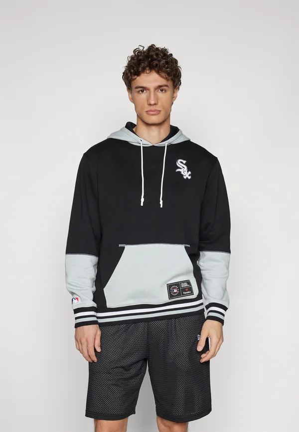 MLB CHICAGO WHITE SOX FOUNDATION HOODIE - Vereinsmannschaften - black/sport gray/white
