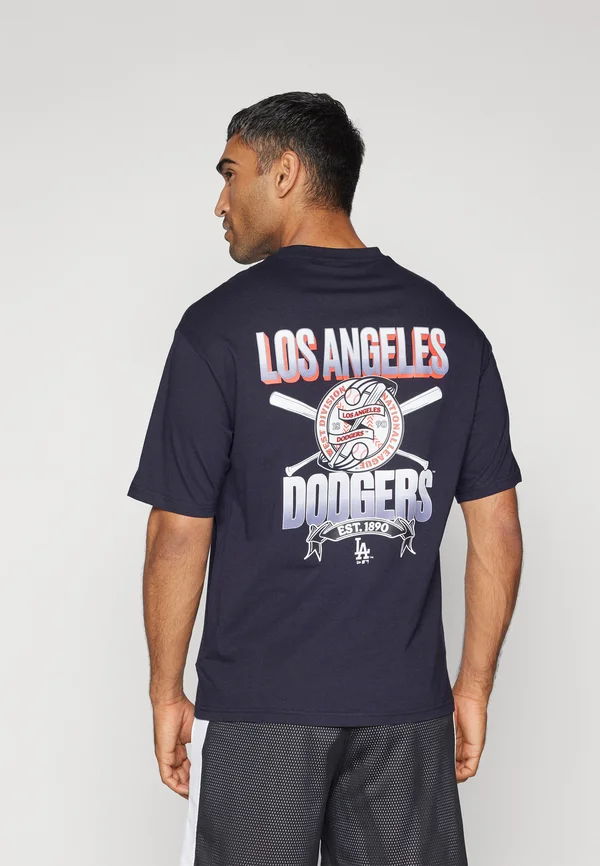 MLB LOS ANGELES DODGERS BASEBALL GRAPHIC TEE - Vereinsmannschaften - dark blue/white