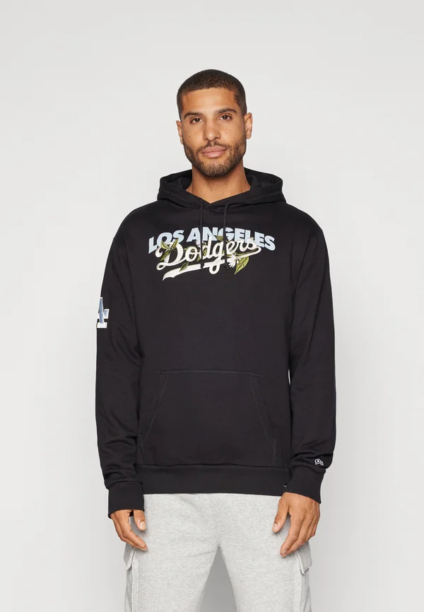 MLB LOS ANGELES DODGERS FLORAL GRAPHIC HOODIE - Vereinsmannschaften - black