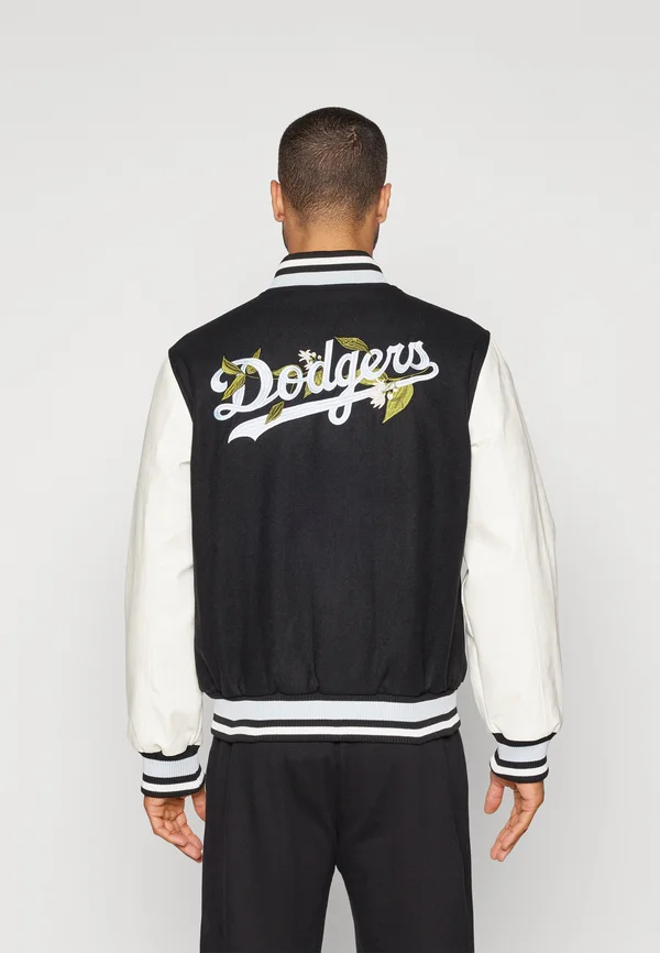 MLB LOS ANGELES DODGERS FLORAL VARSITY JACKET - Vereinsmannschaften - black
