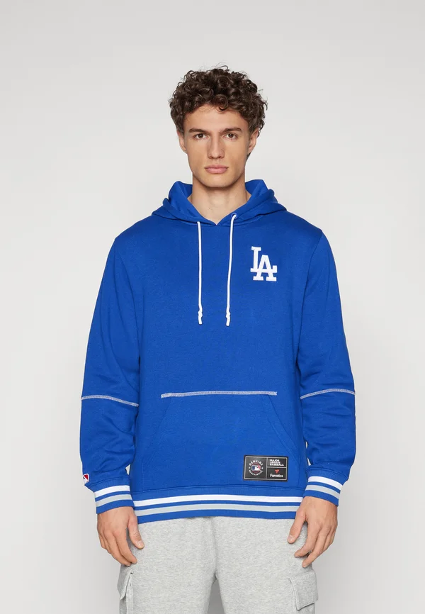 MLB LOS ANGELES DODGERS FOUNDATION HOODIE - Vereinsmannschaften - deep royal/white/sport gray
