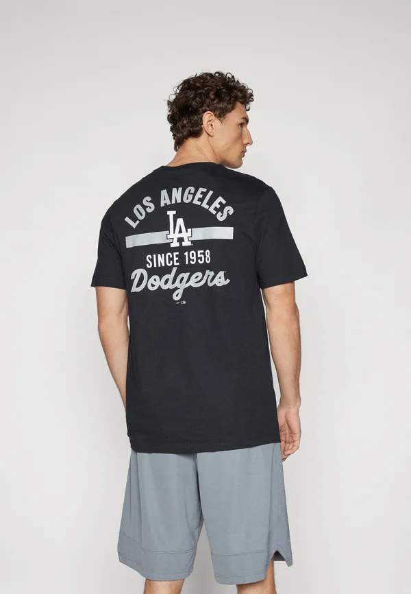 MLB LOS ANGELES DODGERS HIT TEE - Vereinsmannschaften - black