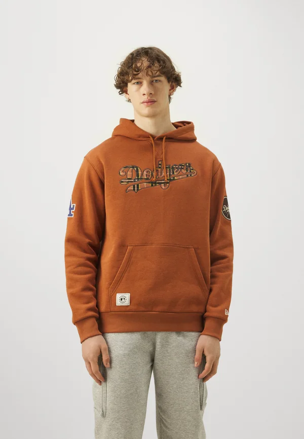 MLB LOS ANGELES DODGERS HOODIE - Kapuzenpullover - brown