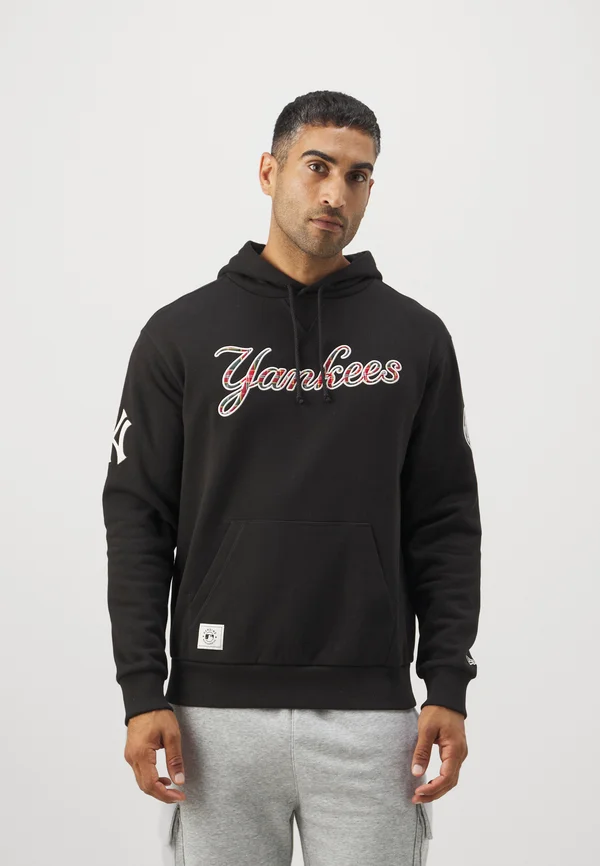 MLB NEW YANKEES INFILL OVERSIZE HOODIE - Vereinsmannschaften - black/white