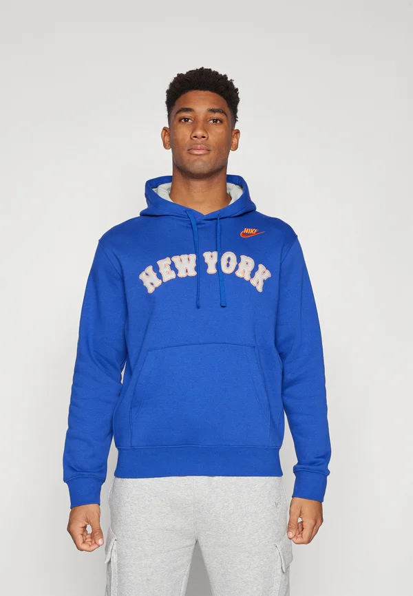 MLB NEW YORK METS CLUB HOODIE - Vereinsmannschaften - rush blue/medium silver