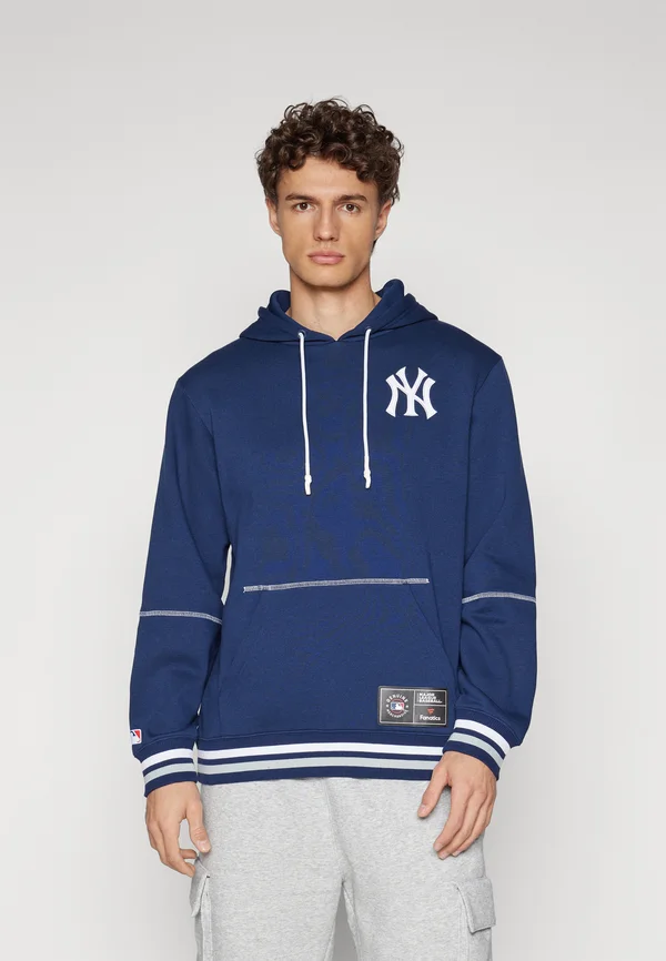 MLB NEW YORK YANKEES FOUNDATION HOODIE - Vereinsmannschaften - athletic navy/white/sport gray