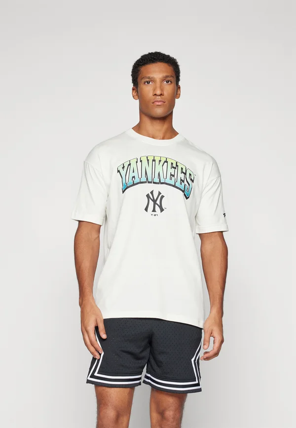 MLB NEW YORK YANKEES GRADIENT CREW - Vereinsmannschaften - signature off white