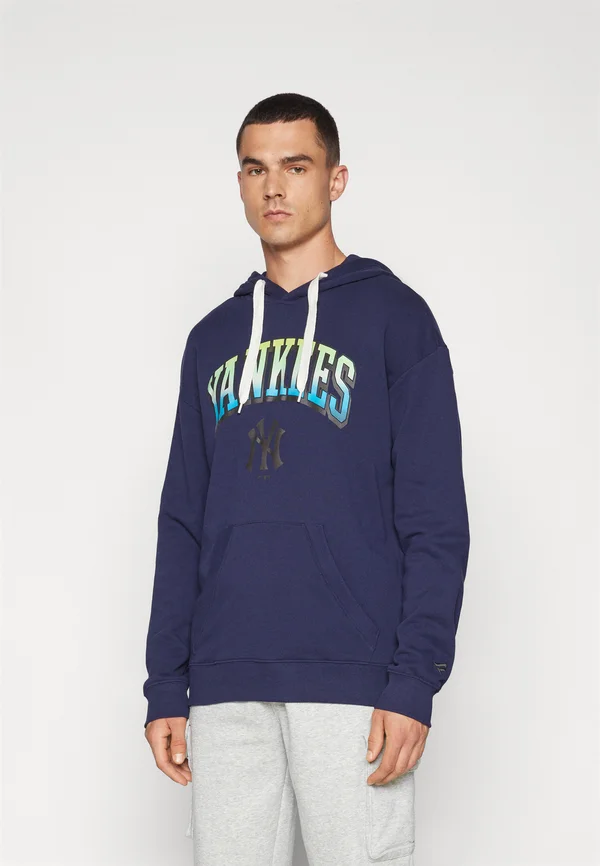 MLB NEW YORK YANKEES GRADIENT PULLOVER HOODIE - Vereinsmannschaften - maritime blue/signature off white