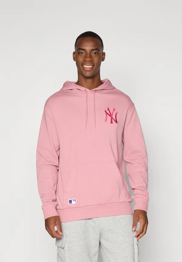 MLB NEW YORK YANKEES LEAGUE ESSENTIALS OVERSIZED HOODIE - Vereinsmannschaften - pink