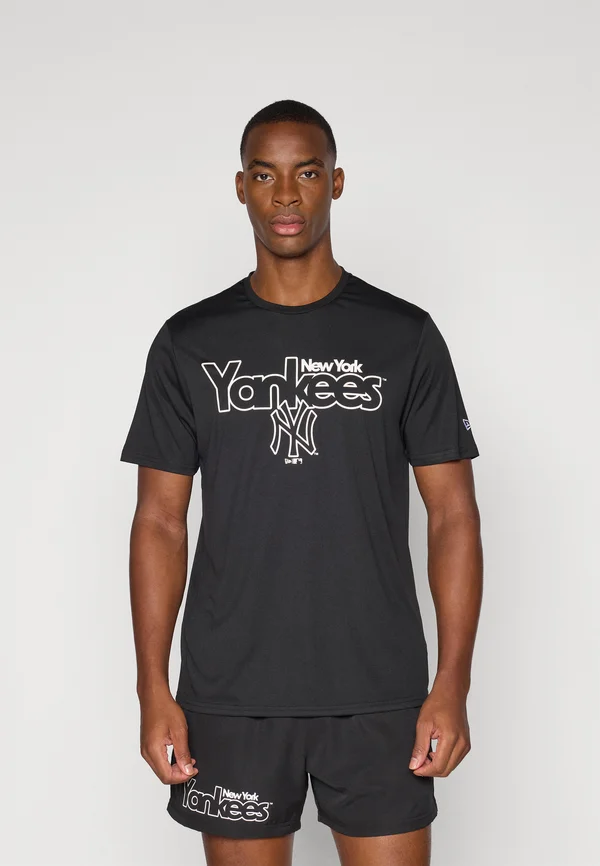 MLB NEW YORK YANKEES LEAGUE ESSENTIALS TOP AND SHORT SET - Kurze Sporthose - black
