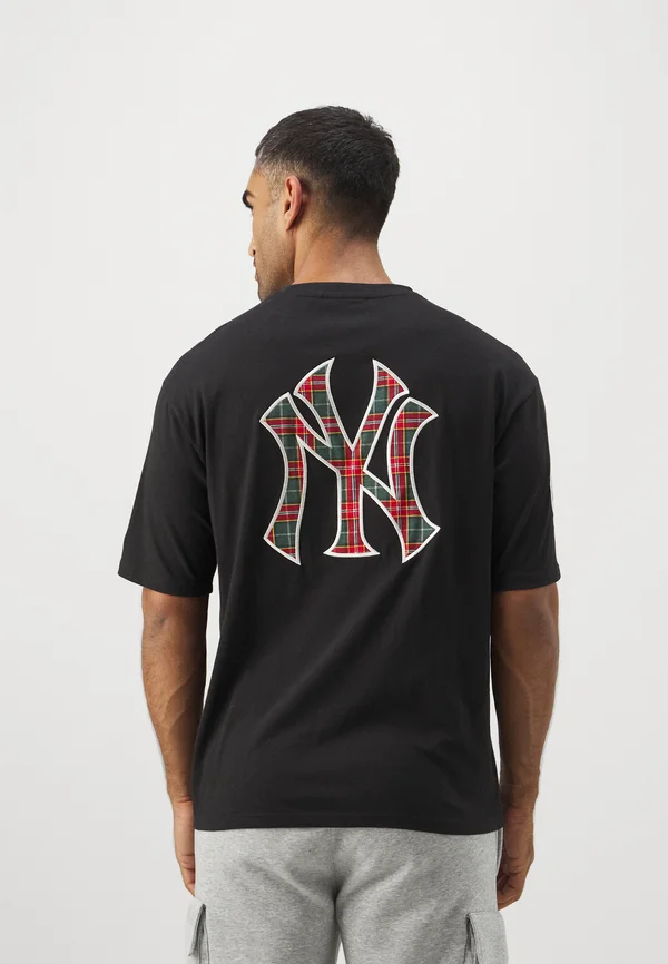MLB NEW YORK YANKEES OVERSIZE TEE - Vereinsmannschaften - black/white