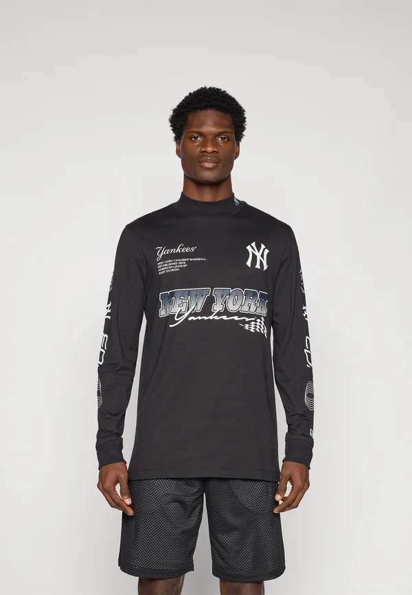 MLB NEW YORK YANKEES RACING LONG SLEEVE TOP - Vereinsmannschaften - black