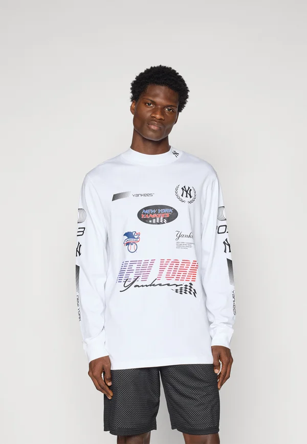 MLB NEW YORK YANKEES RACING LONG SLEEVE TOP - Vereinsmannschaften - white
