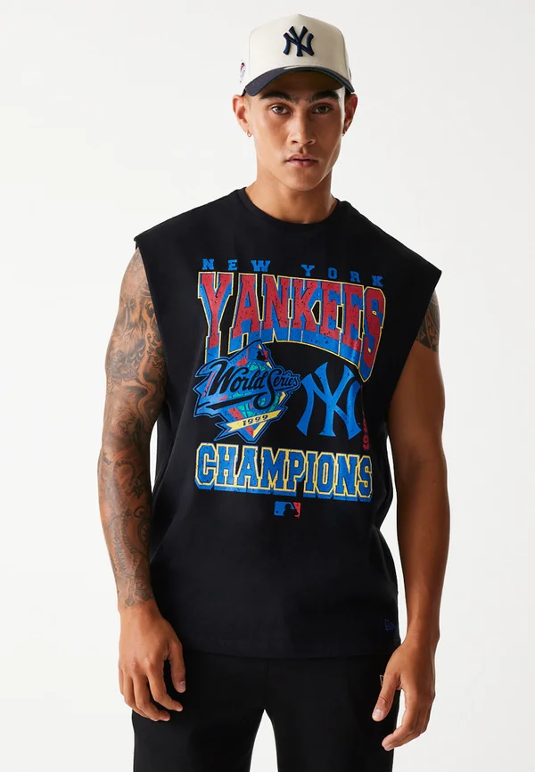 MLB NEW YORK YANKEES SLEEVELESS GRAPHIC TEE - T-Shirt print - black